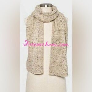 Adult Cream Scarf NWT